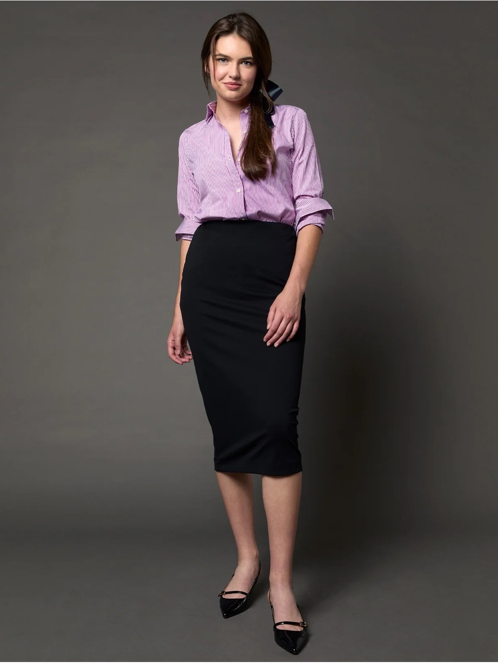 Mossimo Supply Co. Black Pencil Skirt - Classic Midi